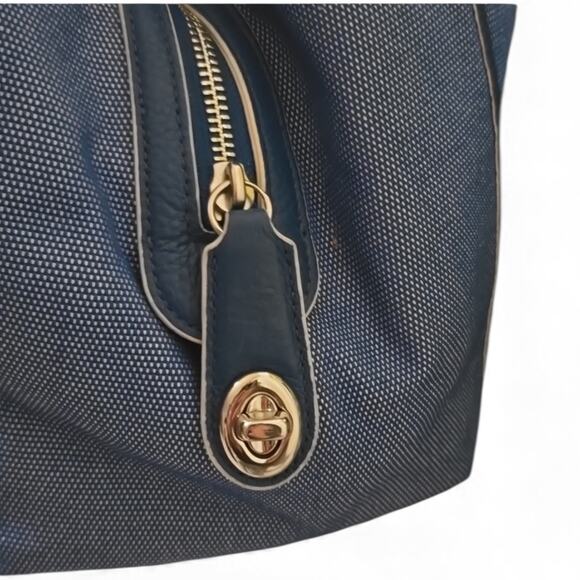 Coach F35344 Edie Hobo Shoulder Bag Denim Horse & Carriage NWOT - Picture 4 of 9